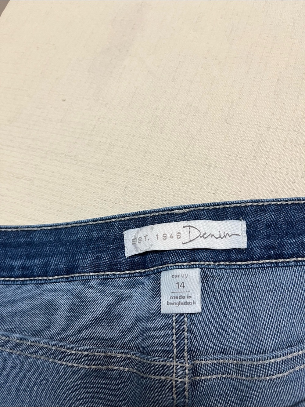 Cato size 14 (38w) curvy scalloped geometric embroidered hem Jean - Picture 6 of 14
